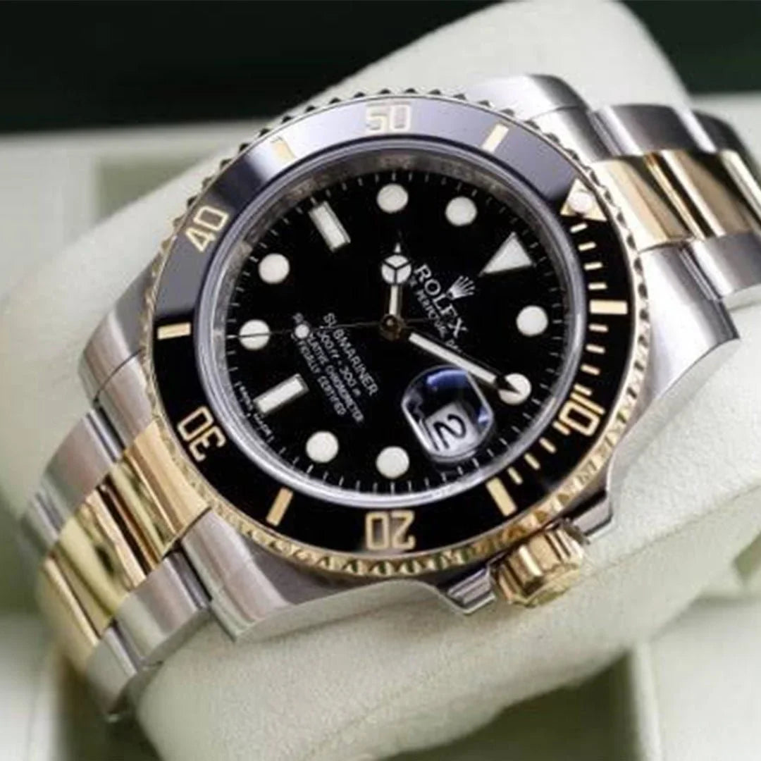 Role_x Submariner Silver Gold Black Metal Watch